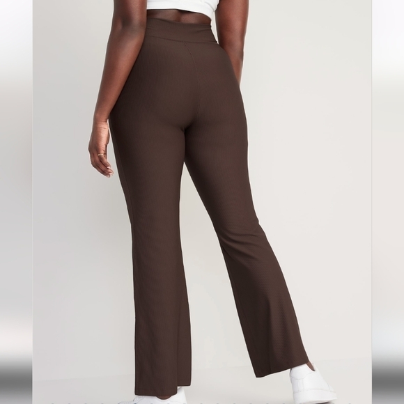 XXL • Old Navy • Extra High-Waisted PowerSoft Rib-Knit Flare Pants - Picture 2 of 3